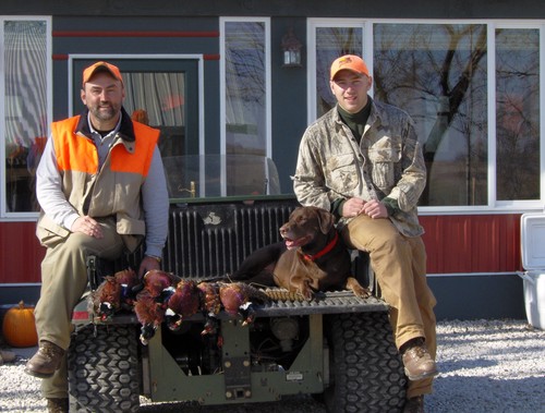Father Son Iowa hunt